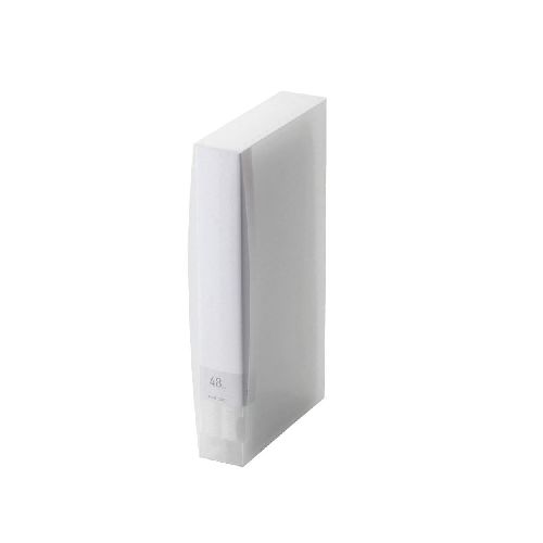 エレコム DVD/CD用ディスクファイル 48枚収納 クリア CCD-FS48CR
