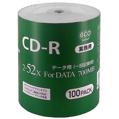 磁気研究所 業務用CD-R 700MB 100枚エコパック データ用 2-52倍速対 ワイドプリンタブル対 応詰め替え用エコパック CR80GP100_BULK 磁気研究所 業務用CD-R 700MB 100枚エコパック データ用 2-52倍速対 ワイドプリンタブル対 応詰め替え用エコパック CR80GP100_BULK