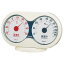 EMPEX 温度・湿度計 アキュート 温度・湿度計 卓上用 TM-2781 オフホワイト×レッド