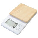 DRETEC デジタルスケール「フォレスト」2kg ナチュラルウッド KS-276NW(3)