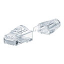 サンワサプライ RJ-45コネクタ カテゴリ6A、貫通型、への字ラッチ、ブーツ付き10個入り ADT-6ARJKNH-10