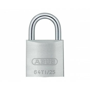ABUS(アバス)　TITALIUM南京錠 25mm 3本キー BP64TI25KD 00721286