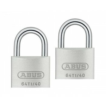 ABUS(アバス) TITALIUM南京錠(同一キー) 40mm 6本キー BP64TI40KA2 00721296