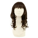 プリシラ BEAUTE 総手植えオールウィッグ ランダムカールミディ 人毛ミックス ナチュラルブラウン BA-103-ZNB