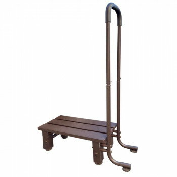 アルミ手すり付きステップ台1段　ATS-54BW