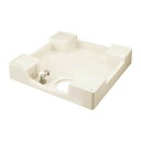 テクノテック 洗濯機用給水栓付防水パン フォーセットパン TPF640-CW1-GN 専用ガードなし アイボリーホワイト