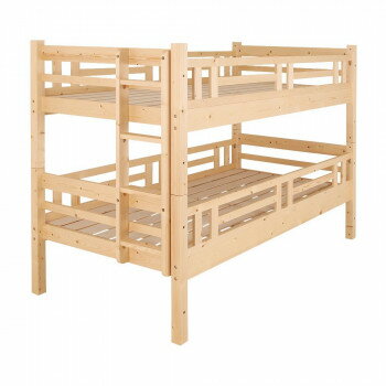 天然木すのこ2段ベッド シングル2段タイプ ナチュラル JNL-200-2DN