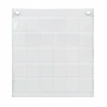 日本製 SAKI(サキ) ミニ缶バッジポケット(30P) クリアー W-191