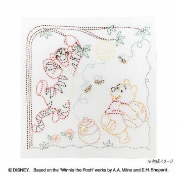 ディズニー・ピクサー 刺し子花ふきんキット プー＆ティガー SK-467