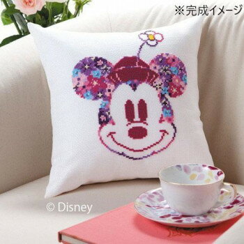 オリムパス 6049 ししゅうキット　ディズニー　ミニクッション(ミニーマウス)