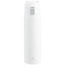 CLE-06W クリーンパウダー 真空二重ワンタッチボトル 500ml ホワイト