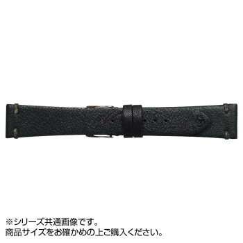 Emitta(エミッタ) 時計バンド ウーガ 19mm ブラック (美錠:銀) EU-A19(2)