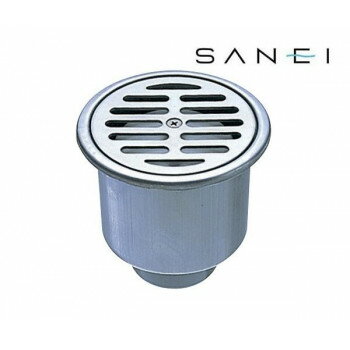 三栄水栓　SANEI　封水50ステンレスワントラップ　H530-100X50