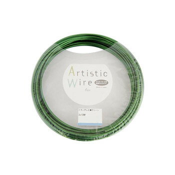 Artistic Wire(アーティスティックワイヤー)　カラーアルミ線　グリーン　1.5mm×10m
