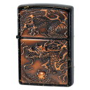 ZIPPO ライズメタル 赤龍 金乱糸 黒