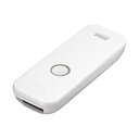 サンワサプライ Bluetooth1次元バーコードリーダー ホワイト BCR-BT1D8W