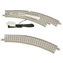 PCトラック 電動・手動カーブポイントレール R195-220 30度 右分岐 R058