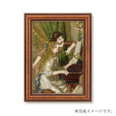 クロス・ステッチキット ART GALLERY ミニフレームコレクション 「ピアノに寄る少女たち」ルノワール 7587