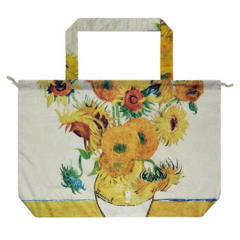 ユーパワー 名画レインバッグカバー ゴッホ「ひまわり」 AU-01011