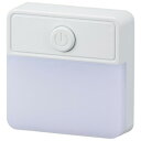 OHM 薄型LEDナイトライト スイッチ式 電球色 NIT-ALA6PSQ-WL