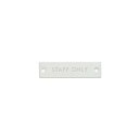 サインプレート STAFF ONLY ホワイト 63959