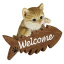 キャットオーナメント キティ welcomeサイン 14210