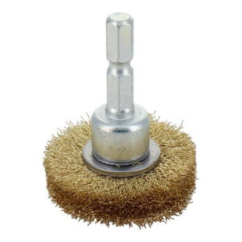 H＆H　6角軸真鍮ホイールブラシ　BWB-38　337024