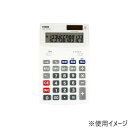 保土ヶ谷電子販売 電卓 ジャストサイズ 12桁 ホワイト HDC-012TWH