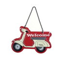 ティンWELCOMEサイン スクーター DE051857