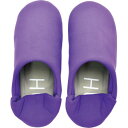 HUG バブーシュスリッパ ポーチ付き PURPLE A565PU