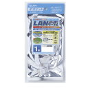ELPA CAT6フラット1m LAN-FT1010(W)
