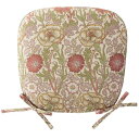 川島織物セルコン Morris Design Studio ピンクアンドローズ ダイニングシートクッション 45×43Vcm LN1718 P ピンク