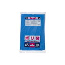 ジャパックス 家庭用ポリ袋 45L 増量 青 JNL463 30枚入