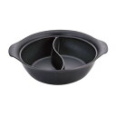 三宝産業 UK アルミIHホットパン 2仕切 30cm BB1418