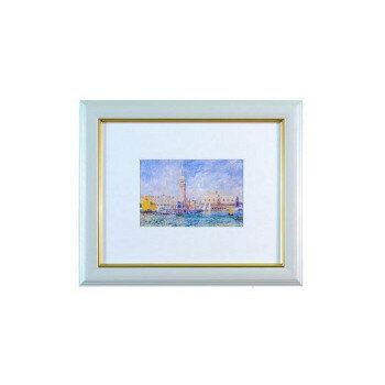 Vインチ額(窓寸:ポスト判)パールホワイト　HHS-1　101006