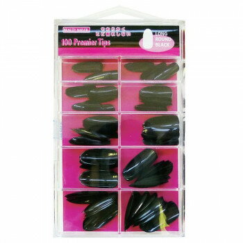 ビューティーネイラー 101プレミアブラックティップス ロングラウンド ブラック PT-20