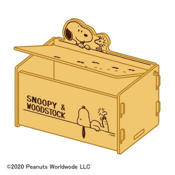 スヌーピー 簡単組立　ふた付収納ボックス(SN＆WS) SNB1503