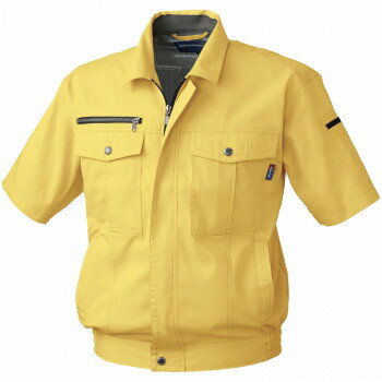 桑和 611 半袖ブルゾン 3Lサイズ マスタード(92) Absolute GEAR