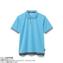 ボンマックス MS3122 袖ラインリブポロシャツ(ポリジン加工) サックス (6) サイズ:GM LIFEMAX