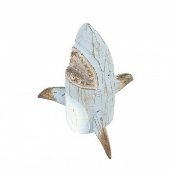 ウッドスタンド 口開けシャーク ライトブルー 10223800708