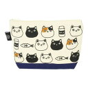 にゃん屋 ポーチ にゃん屋 猫3兄弟 顔 13599