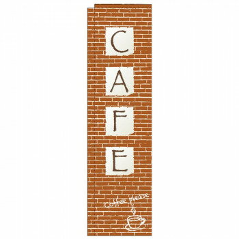 Nスリムのぼり 5079 CAFE レンガ