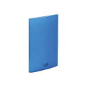LIHIT LAB.(リヒトラブ) AQUA DROPs(アクアドロップス) クリヤーブック サイドベンツ A4/A3 S型(タテ型) 青 N-5040-8