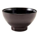 福井クラフト 5寸木目乱筋丼 新溜内黒 45150850