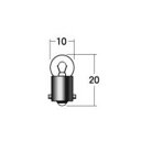 M&Hマツシマ 白熱電球(2個入) 12v3.4w G10 BA9S レッド A7113 RE