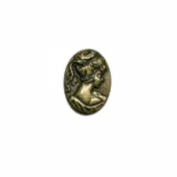 ソウヒロ joint クラフトパーツ ネジ式カシメ カメオ 2個入 アンティークゴールド JTMP-209