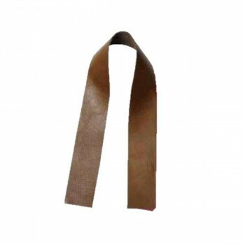 ソウヒロ joint クラフトパーツ ソフトスムース革持ち手 2本手 約4cm幅×50cm 953/茶 JTM-K57