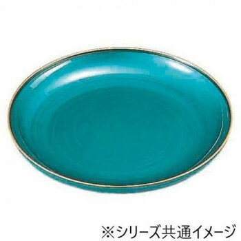 福井クラフト　尺0冠皿 トルコ深海 53290050