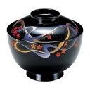 (食洗機対応)3.8寸高仙才椀 黒レインボー(内黒) 33601190