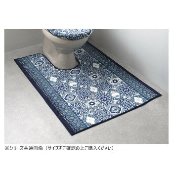 パレスタイル トイレマット(抗菌防臭 吸水速乾) 日本製 80×160cm ブルー